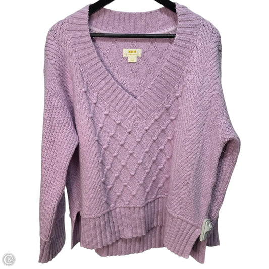 Sweater By Maeve In Purple, Size: L