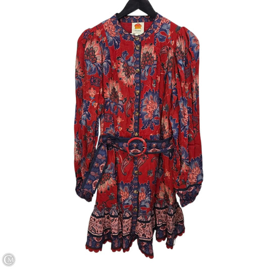 Dress Designer By Farm Rio In Red, Size: L