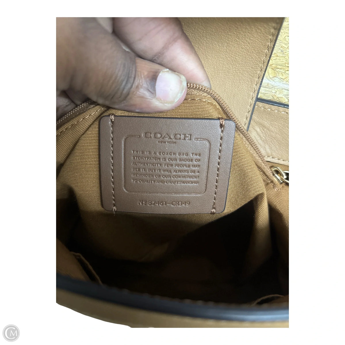 Handbag Designer By Coach, Size: Medium