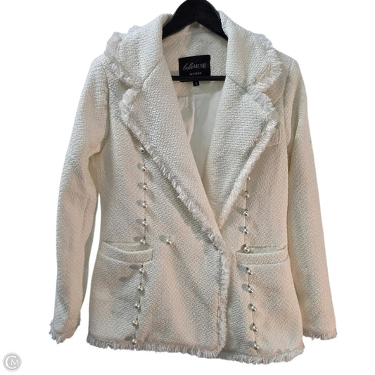 Blazer By Clothes Mentor In Cream, Size: S