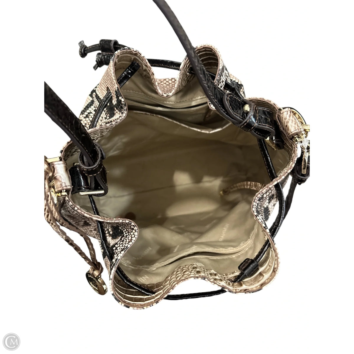 Handbag Designer By Brahmin, Size: Large