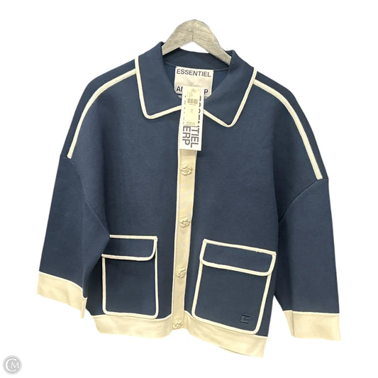 Blazer By Clothes Mentor In Blue, Size: S