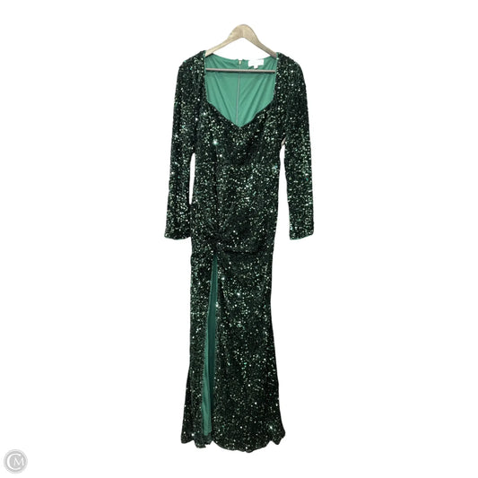Dress Party Long By Clothes Mentor In Green, Size: Xl