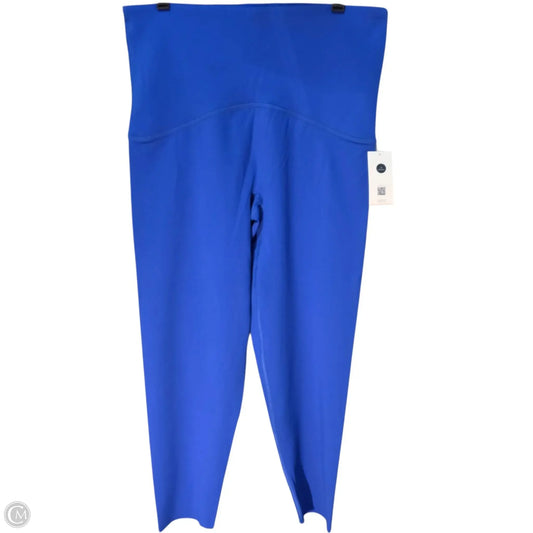 Athletic Leggings By Spanx In Blue, Size: Xl