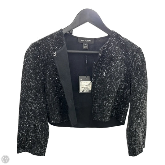 Cardigan Luxury Designer By St John Collection In Black, Size: 6