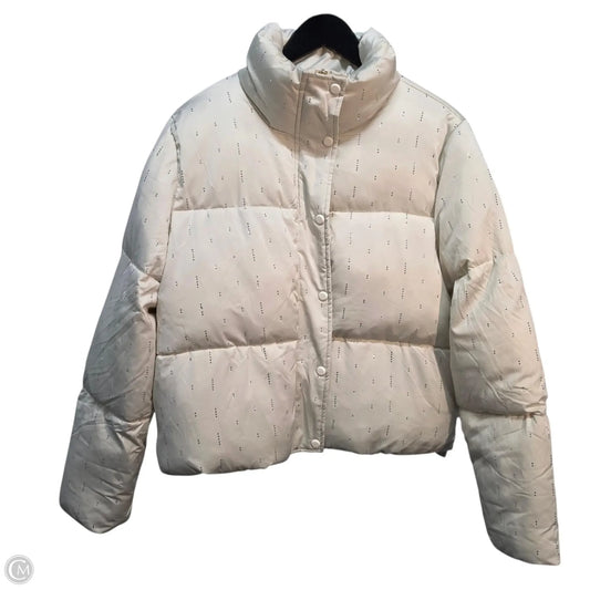 Coat Puffer & Quilted By Cece In Cream, Size: L