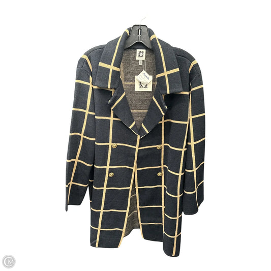 Sweater Cardigan By Anne Klein In Black, Size: Xl