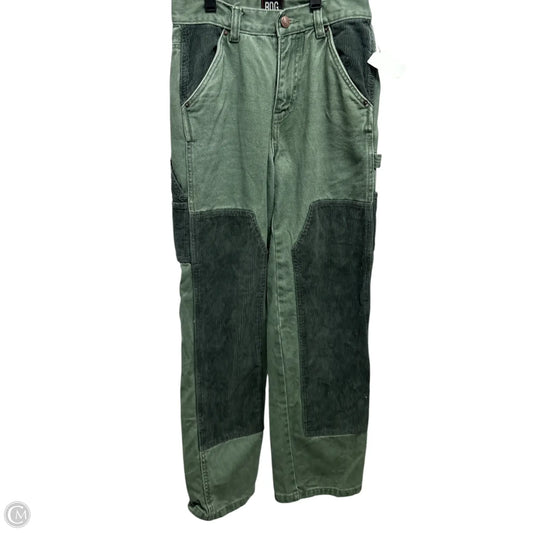 BDG Wide Leg Jeans In Green, Size: 2