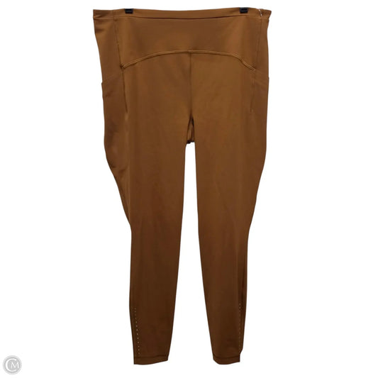 Athletic Leggings By Lululemon In Bronze, Size: 14