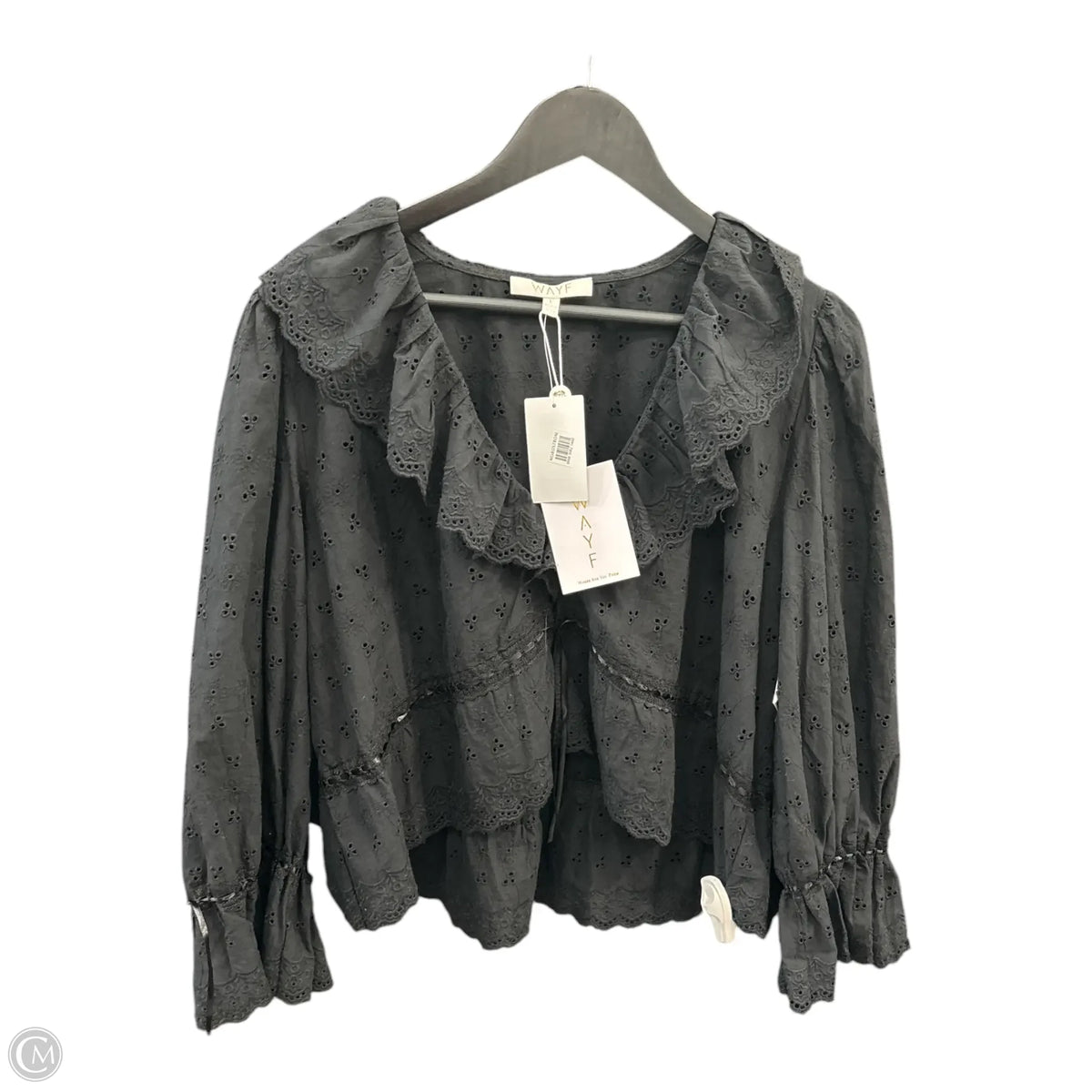 Wayf Long Sleeve Top In Black, Size: L