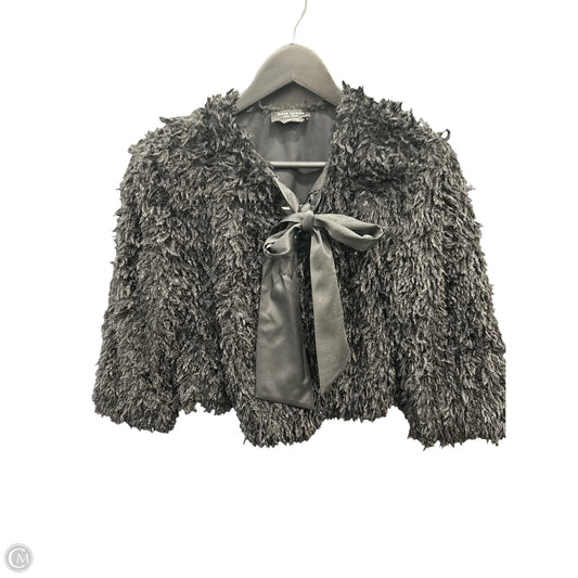 Kate Spade Faux Fur Jacket In Black, Size: 4