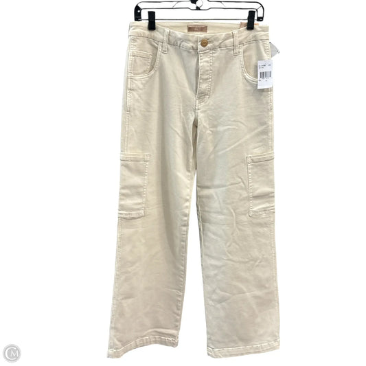 Kut Wide Leg Jeans In Cream, Size: 6