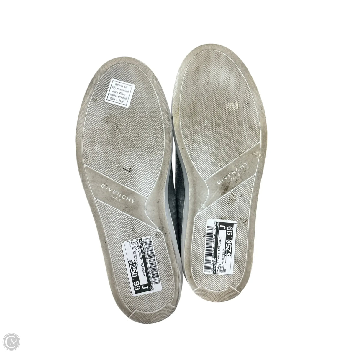 Givenchy 4G Metallic Sneakers, Size 39