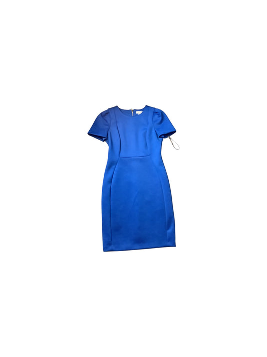 Dress Casual Midi By Calvin Klein In Blue, Size: 10