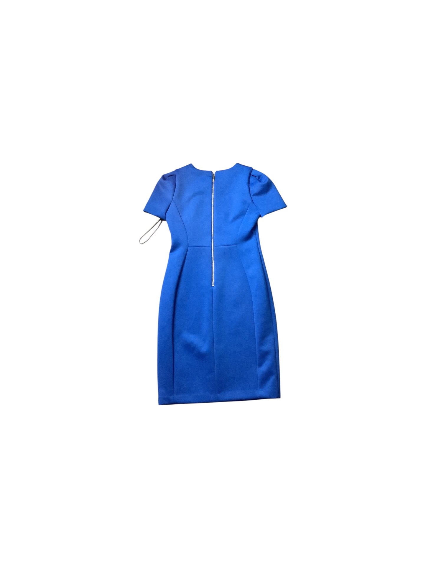 Dress Casual Midi By Calvin Klein In Blue, Size: 10