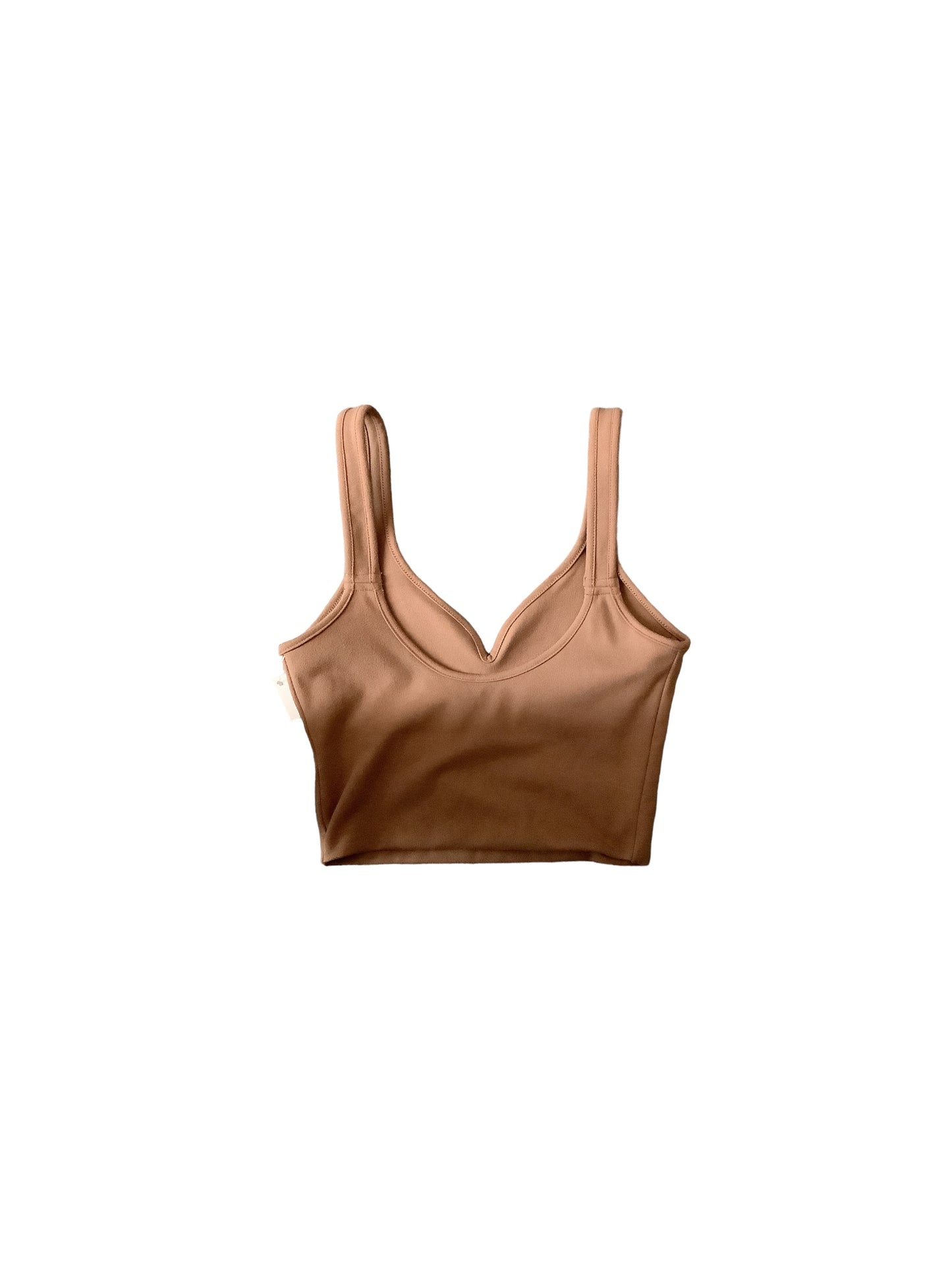 Brown Top Sleeveless Basic Cma