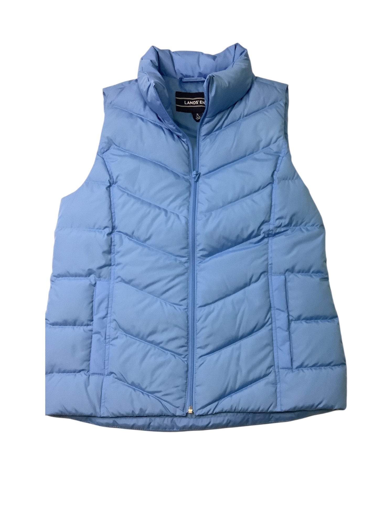 Vest Puffer & Quilted By Lands End In Blue, Size: S