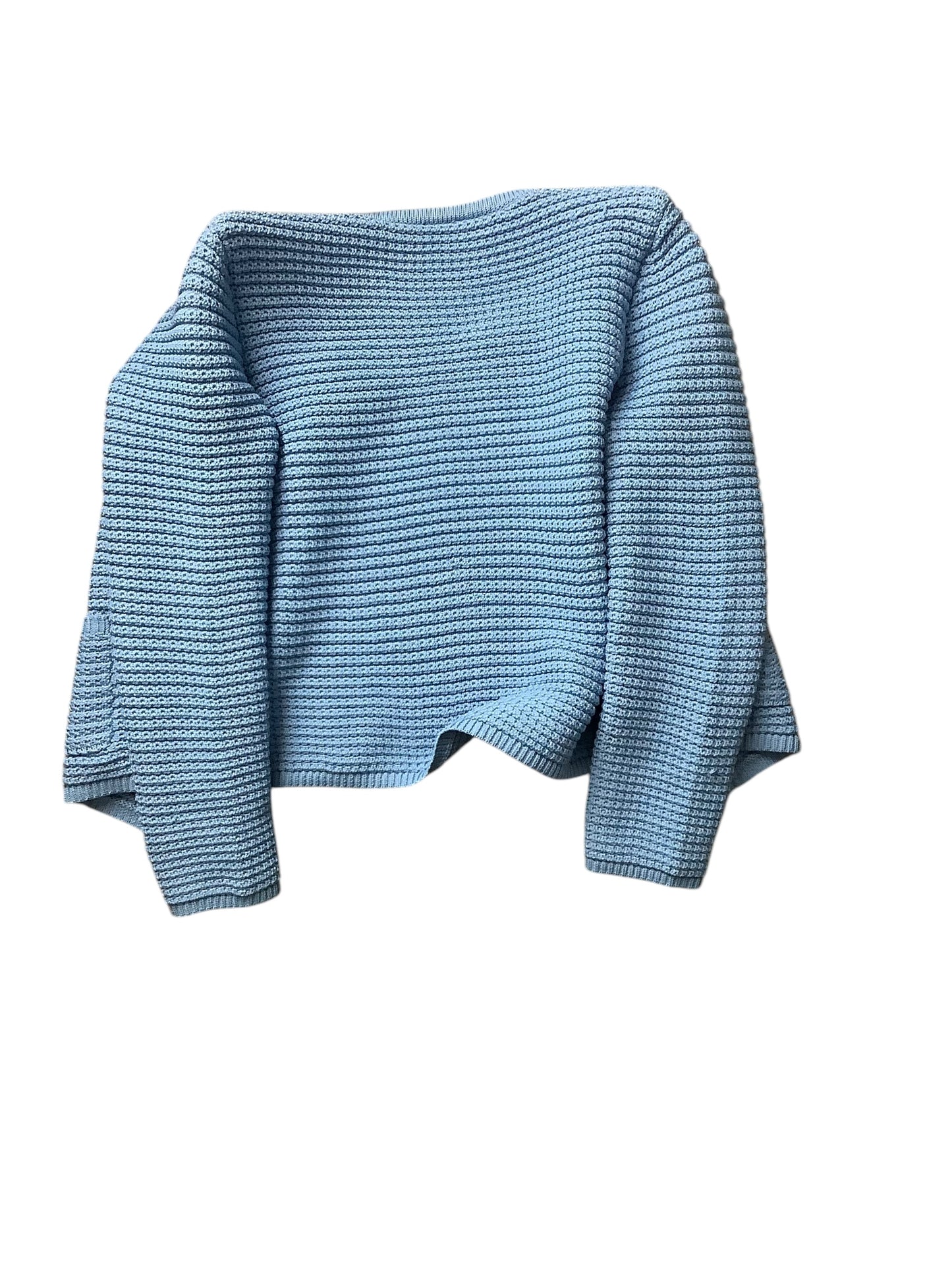 Sweater Cardigan By Talbots In Blue, Size: L