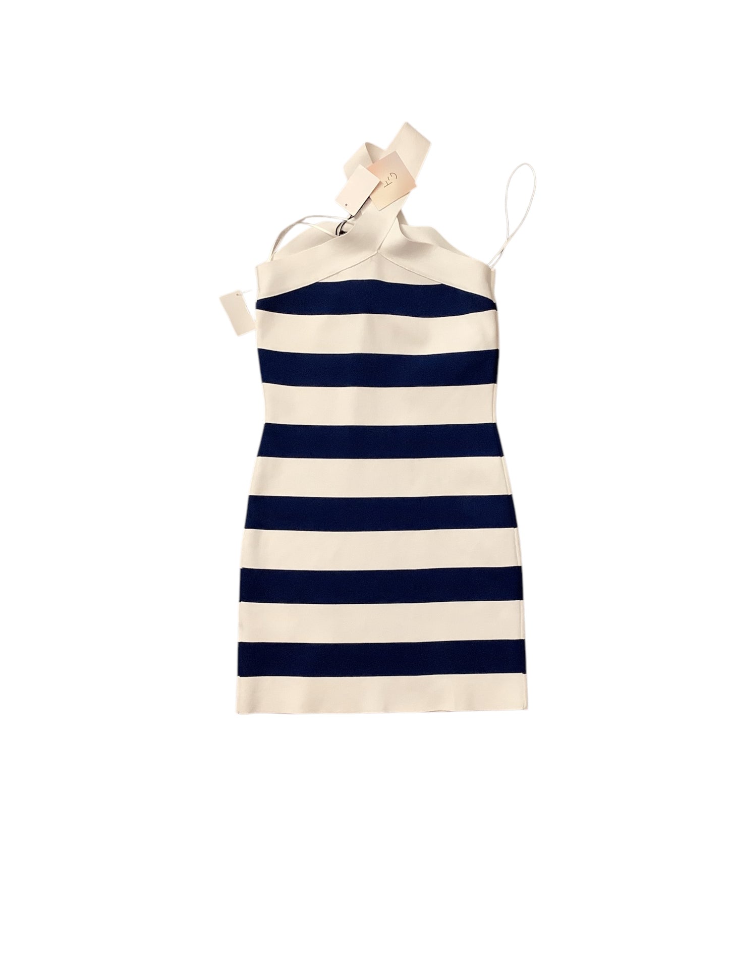 Dress Casual Short By Clothes Mentor In Blue & White, Size: S