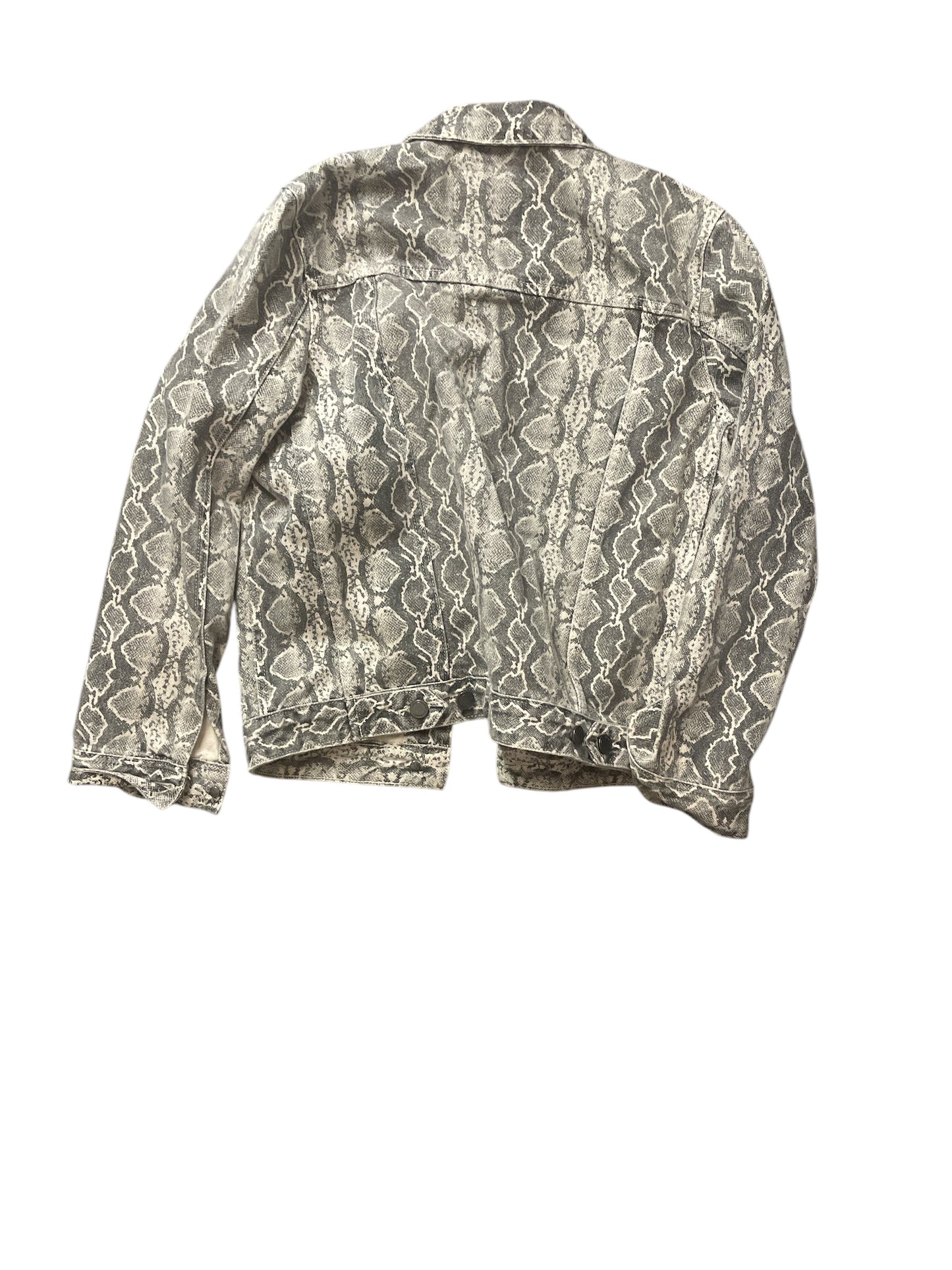 Jacket Denim By Blanknyc In Snakeskin Print, Size: S