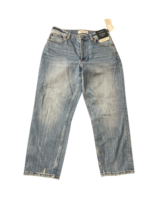 Jeans Cropped By Abercrombie And Fitch In Blue, Size: 4