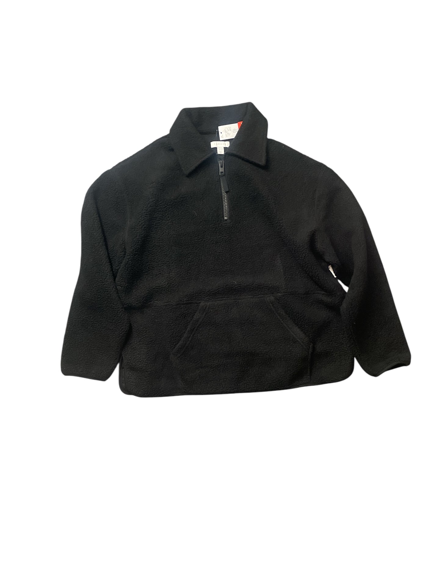 Jacket Fleece By Top Shop In Black, Size: S