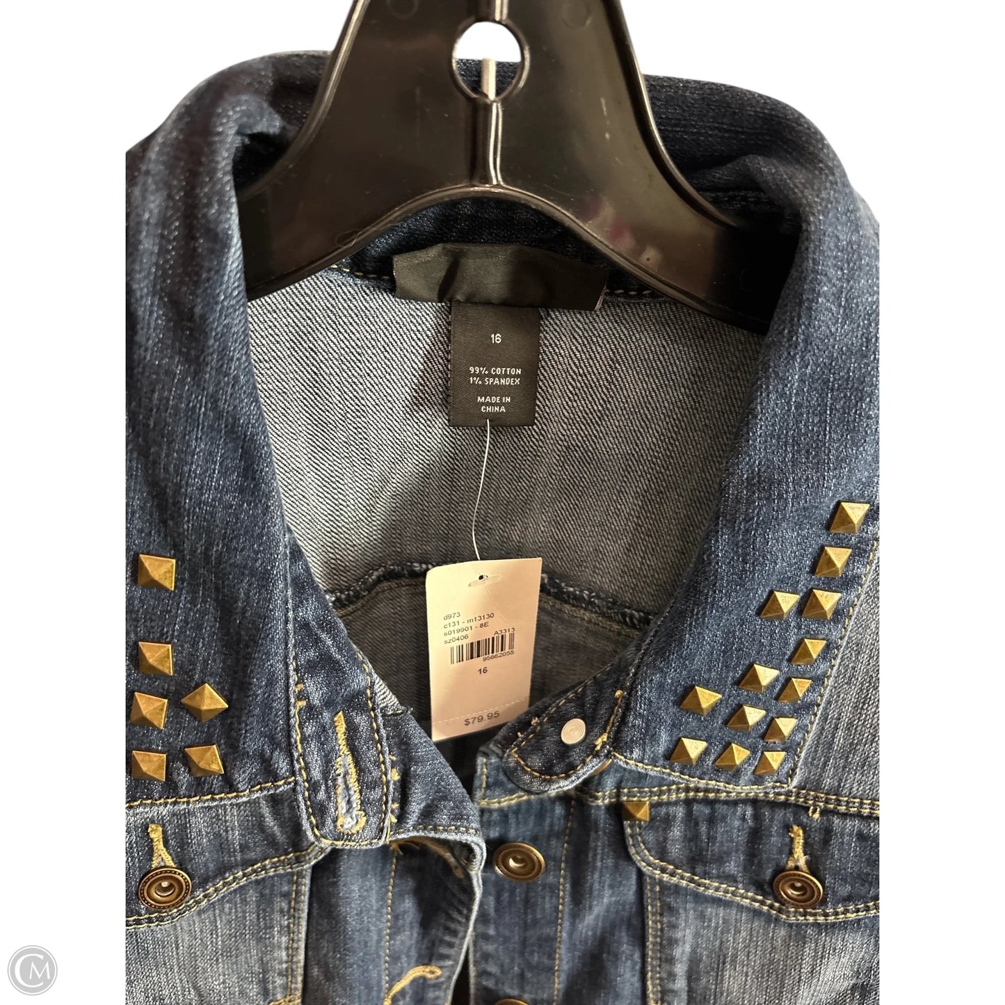 Jacket Denim By Lane Bryant In Blue Denim, Size: 16