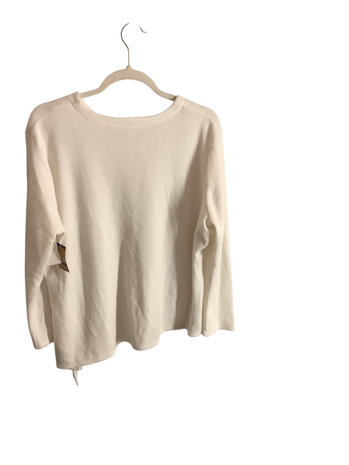 Top Long Sleeve By Rachel Roy In White, Size: Xl