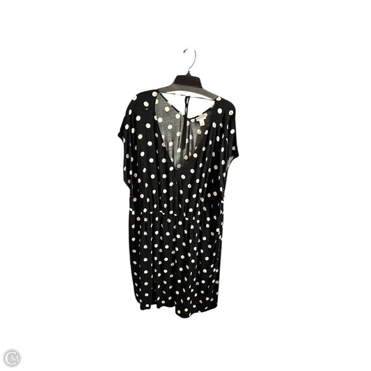 Dress Casual Short By Ava & Viv In Polkadot Pattern, Size: 3x