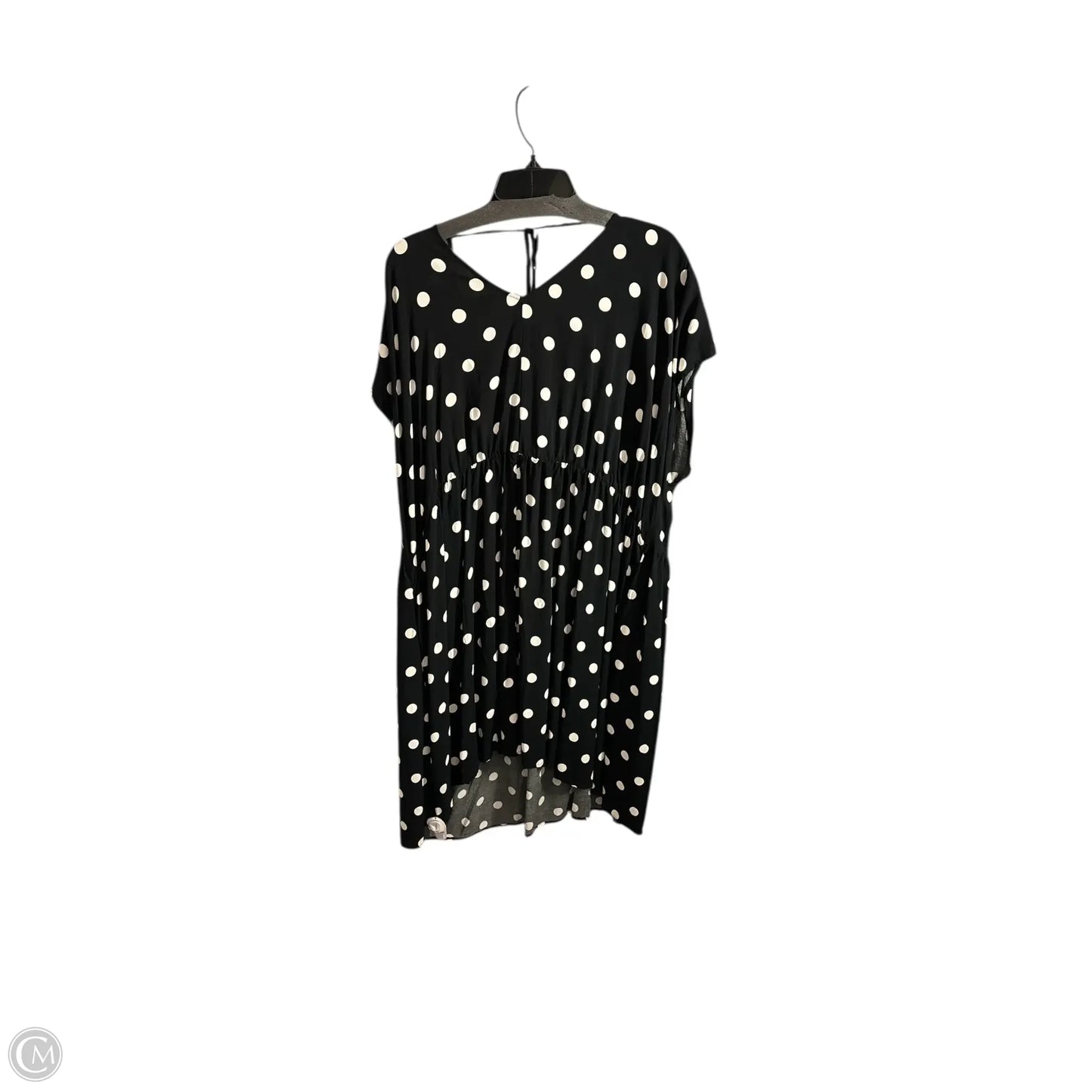 Dress Casual Short By Ava & Viv In Polkadot Pattern, Size: 3x