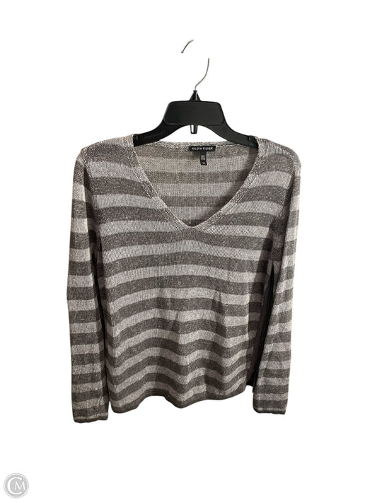 Top Long Sleeve By Eileen Fisher In Grey, Size: S