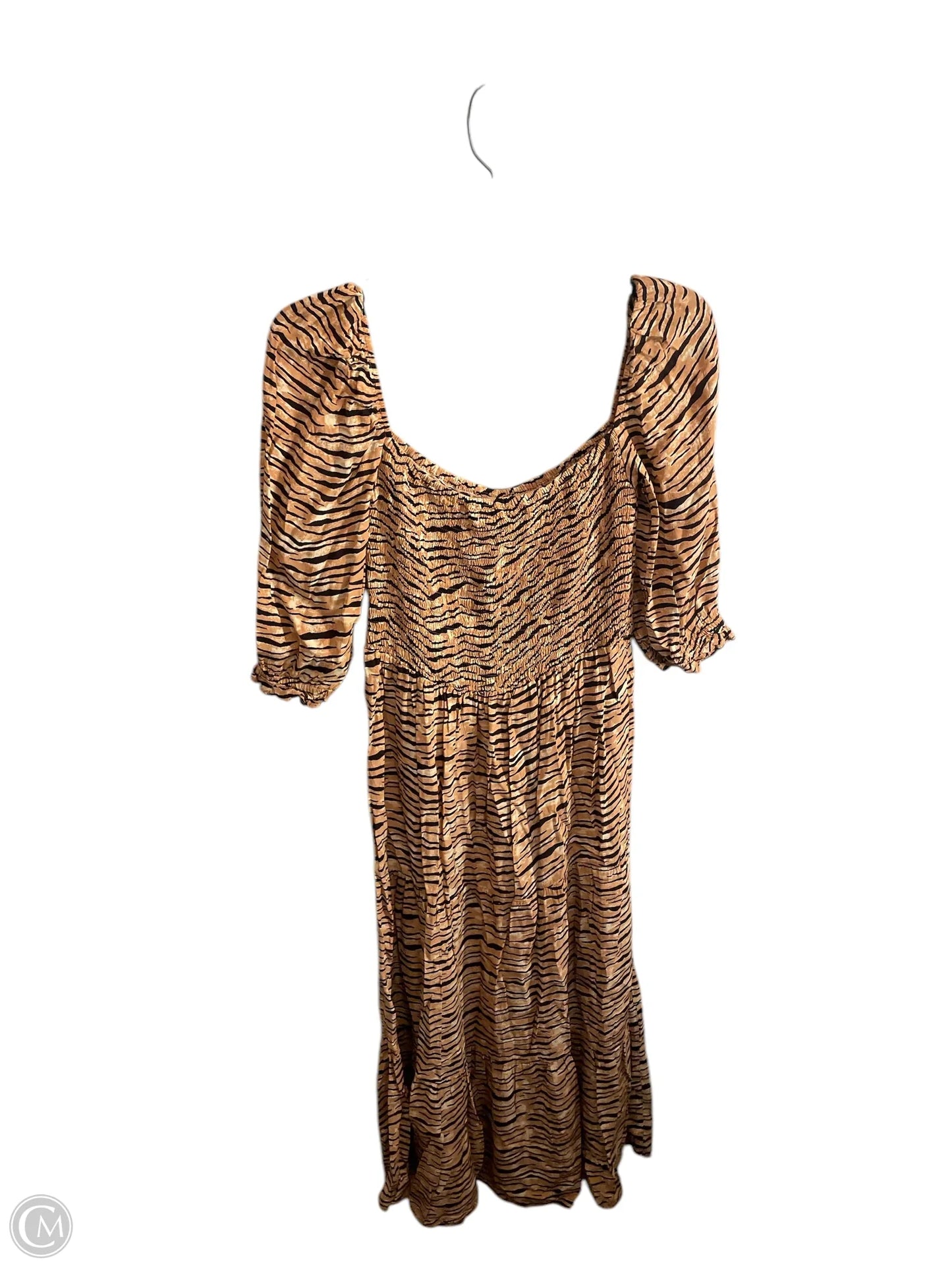 Dress Casual Midi By Faithfull The Brand In Animal Print, Size: 4