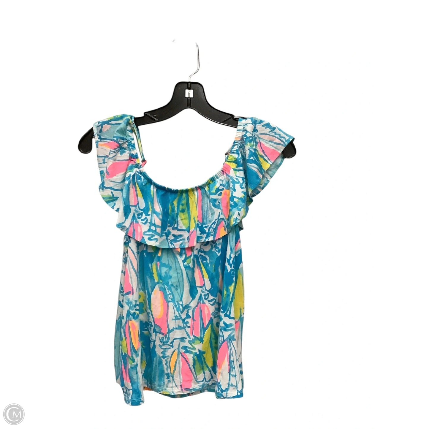 Top Short Sleeve Designer By Lilly Pulitzer In Multi-colored, Size: Xxs