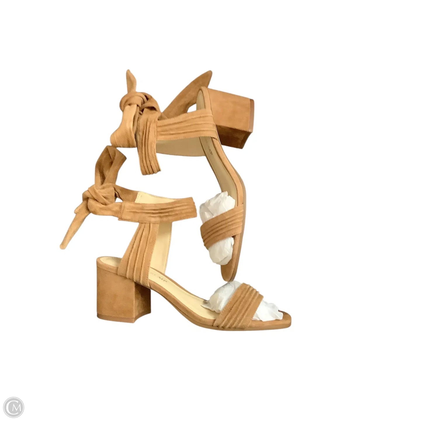 Sandals Heels Block By Ivanka Trump In Tan, Size: 7