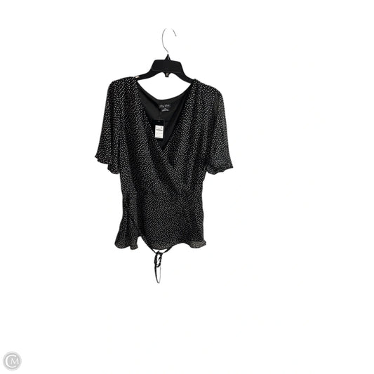 Top Short Sleeve By City Chic In Polkadot Pattern, Size: 16