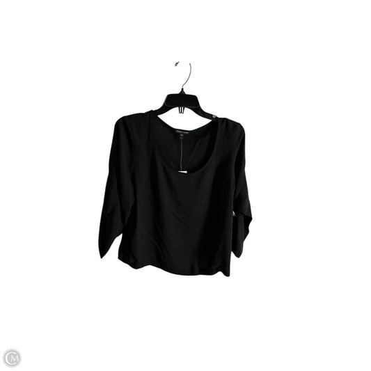 Top Short Sleeve By Eileen Fisher In Black, Size: S