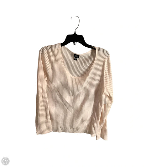 Top Long Sleeve By Eileen Fisher In Peach, Size: L