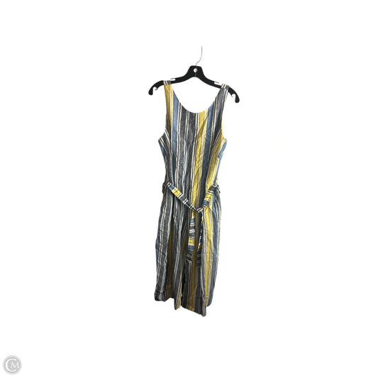 Jumpsuit By Clothes Mentor In Striped Pattern, Size: L