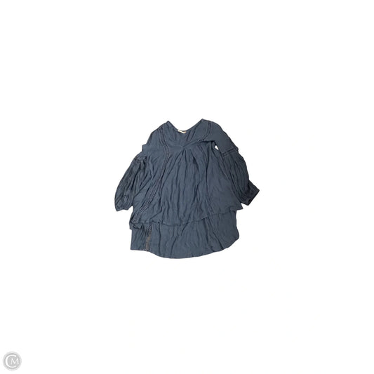 Top Long Sleeve By Free People In Blue, Size: S