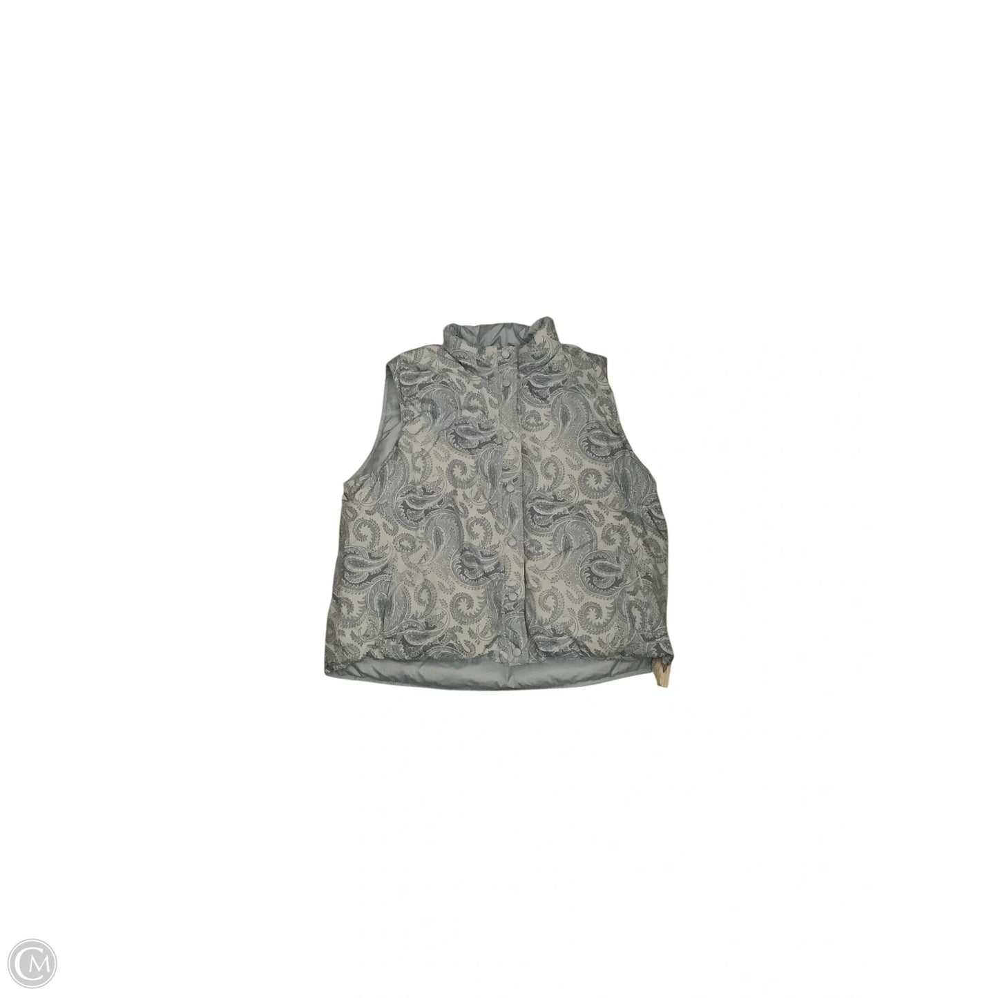 Vest Puffer & Quilted By Lands End In Blue, Size: L