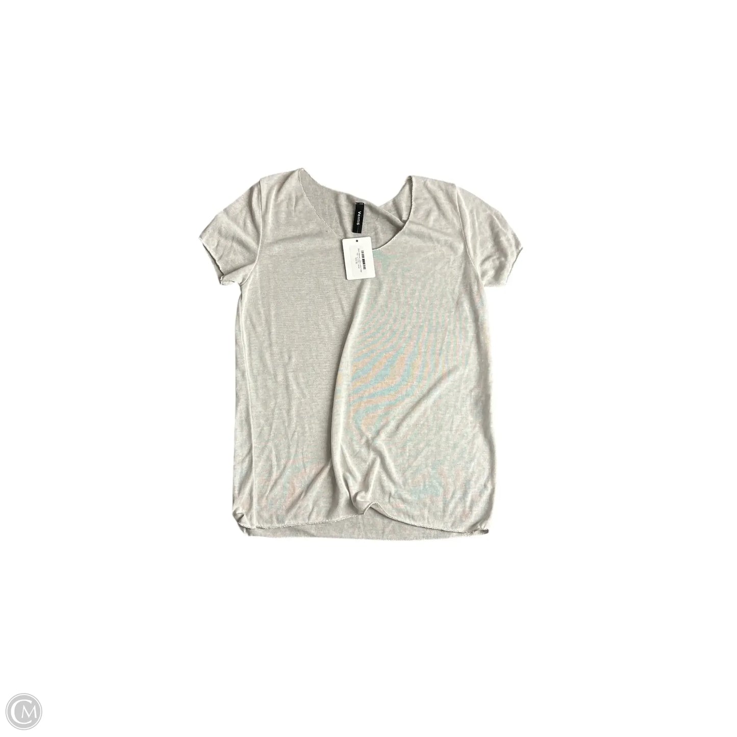 Top Short Sleeve Basic By Clothes Mentor In Grey, Size: L