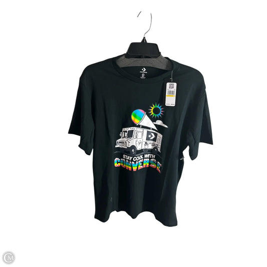 Top Short Sleeve Basic By Converse In Black, Size: M
