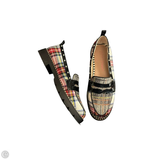Shoes Flats By Betsey Johnson In Plaid Pattern, Size: 8