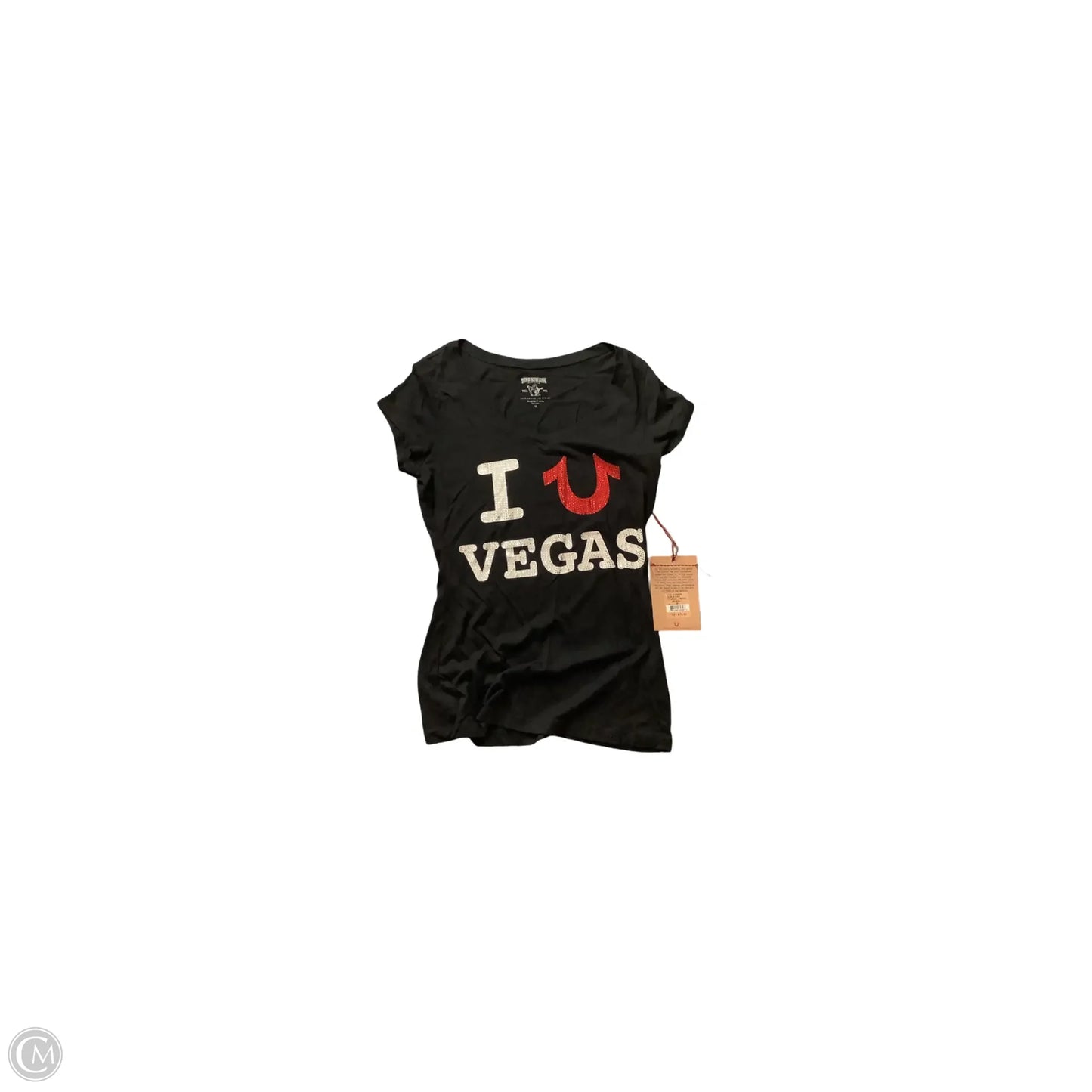 Top Short Sleeve By True Religion In Black, Size: M