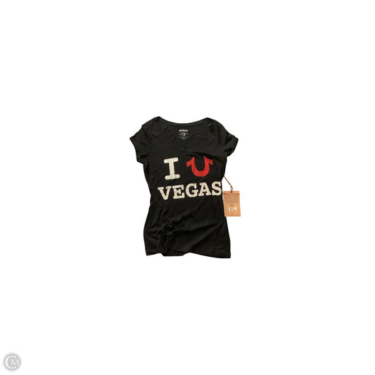 Top Short Sleeve By True Religion In Black, Size: M