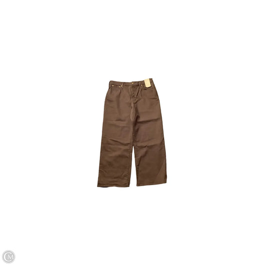 Jeans Wide Leg By Madewell In Brown, Size: 14