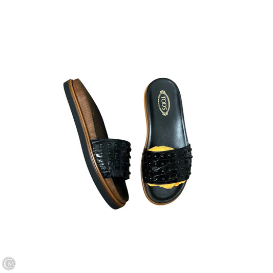 Sandals Luxury Designer By Tods In Black