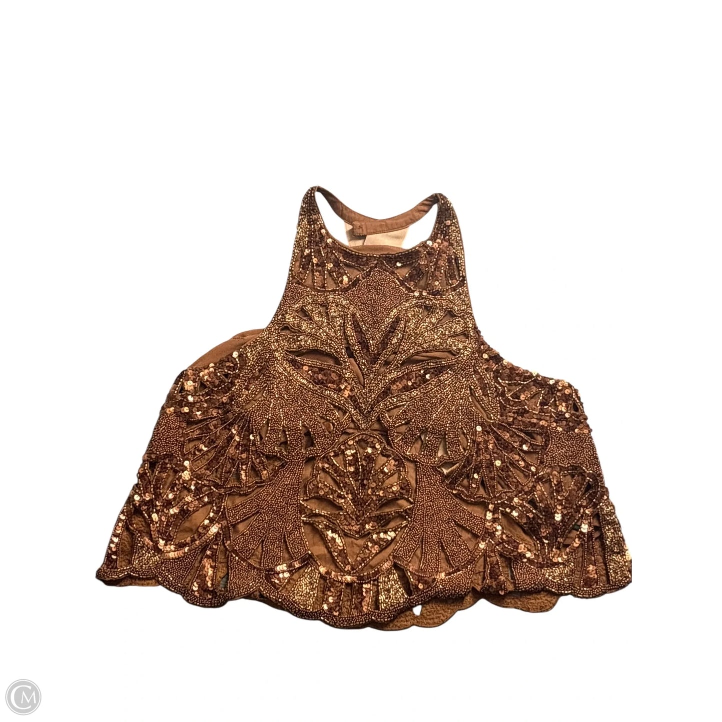 Top Sleeveless By Maeve In Copper, Size: Xs