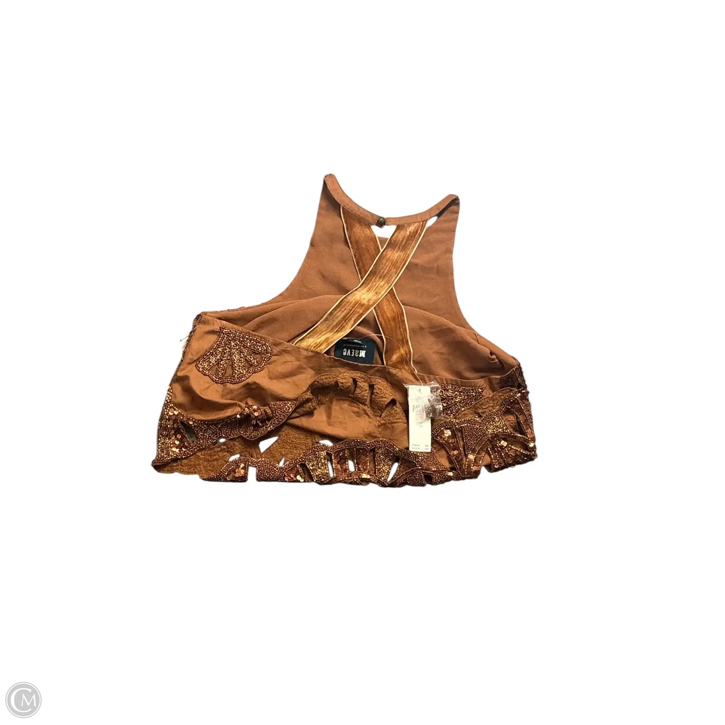 Top Sleeveless By Maeve In Copper, Size: Xs