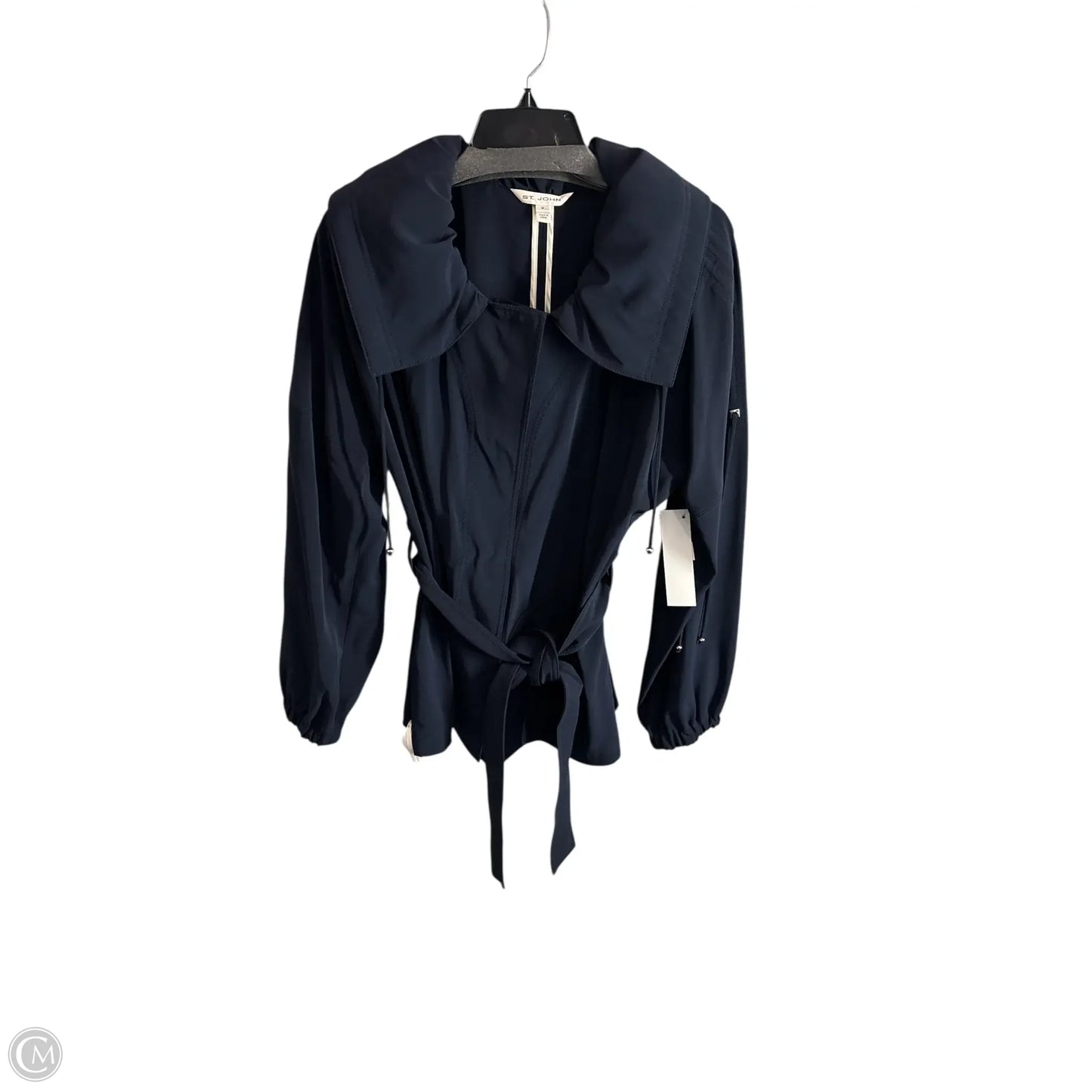 Jacket Luxury Designer By St John Collection In Navy, Size: M